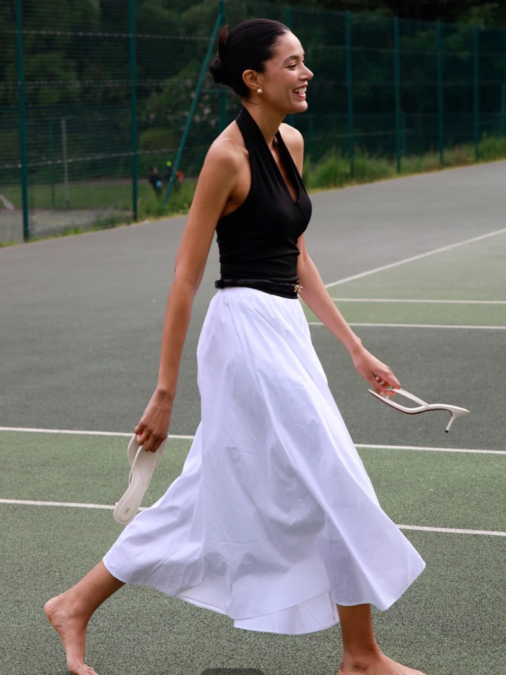 Cotton Pleated Maxi Skirt - brand new - Picture 8 of 8